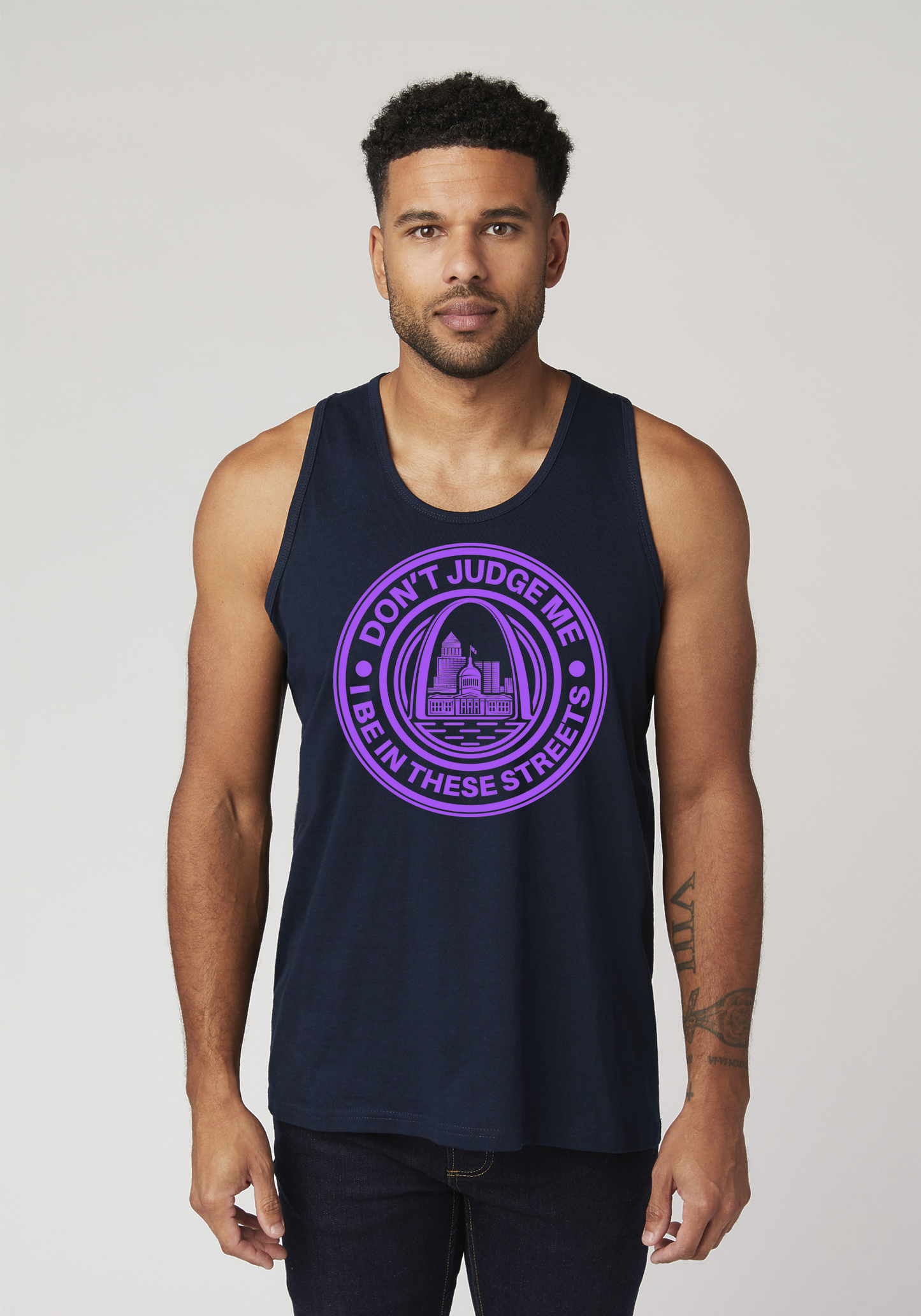 Navy Men's Tank Top - The Lou