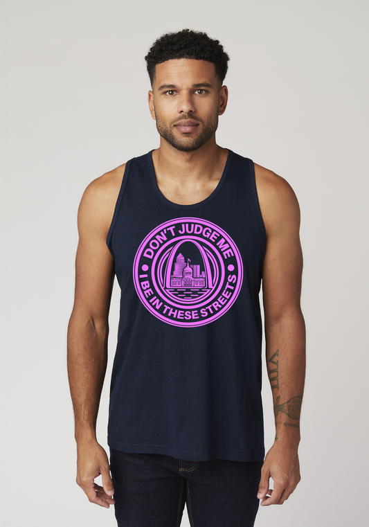 Navy Blue  Men's Tank Top - The Lou