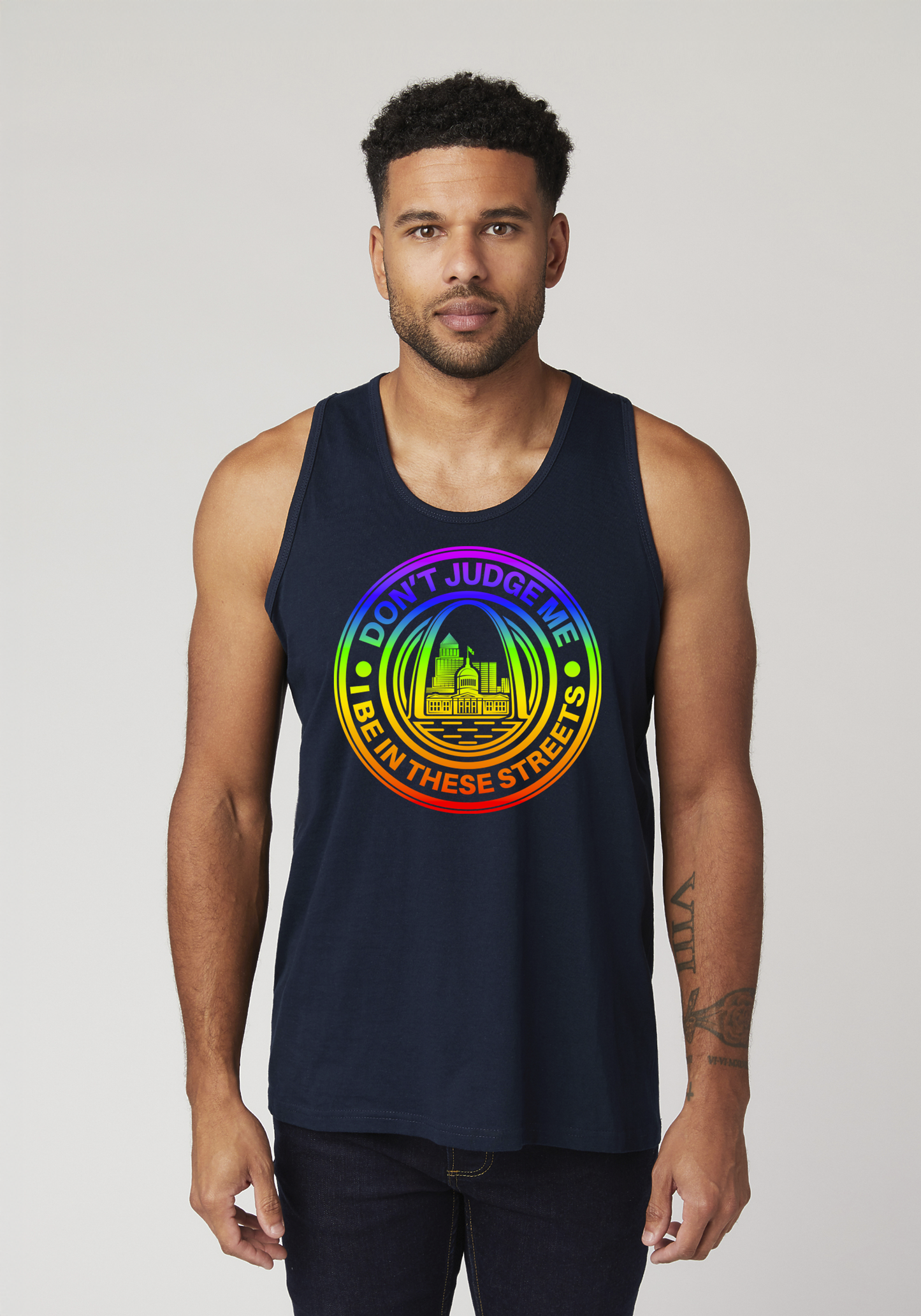 Navy Men's Tank Top - The Lou