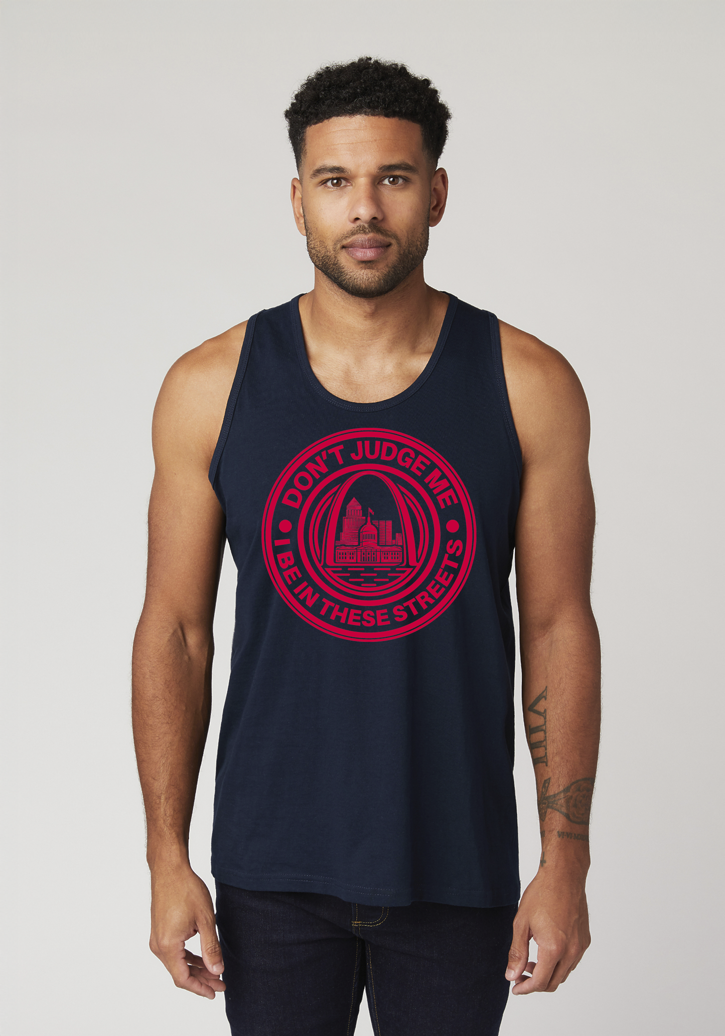 Navy Men's Tank Top - The Lou