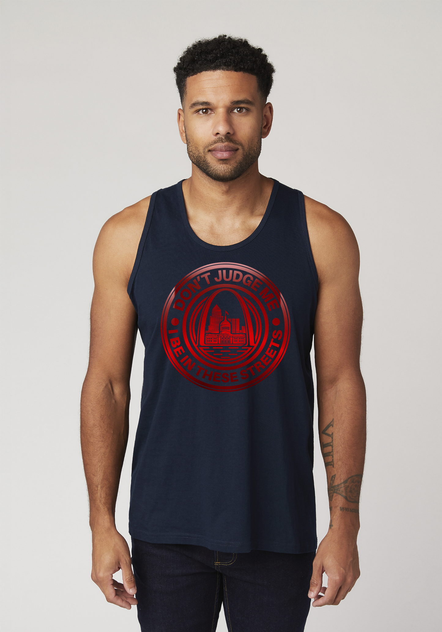 Navy Men's Tank Top - The Lou