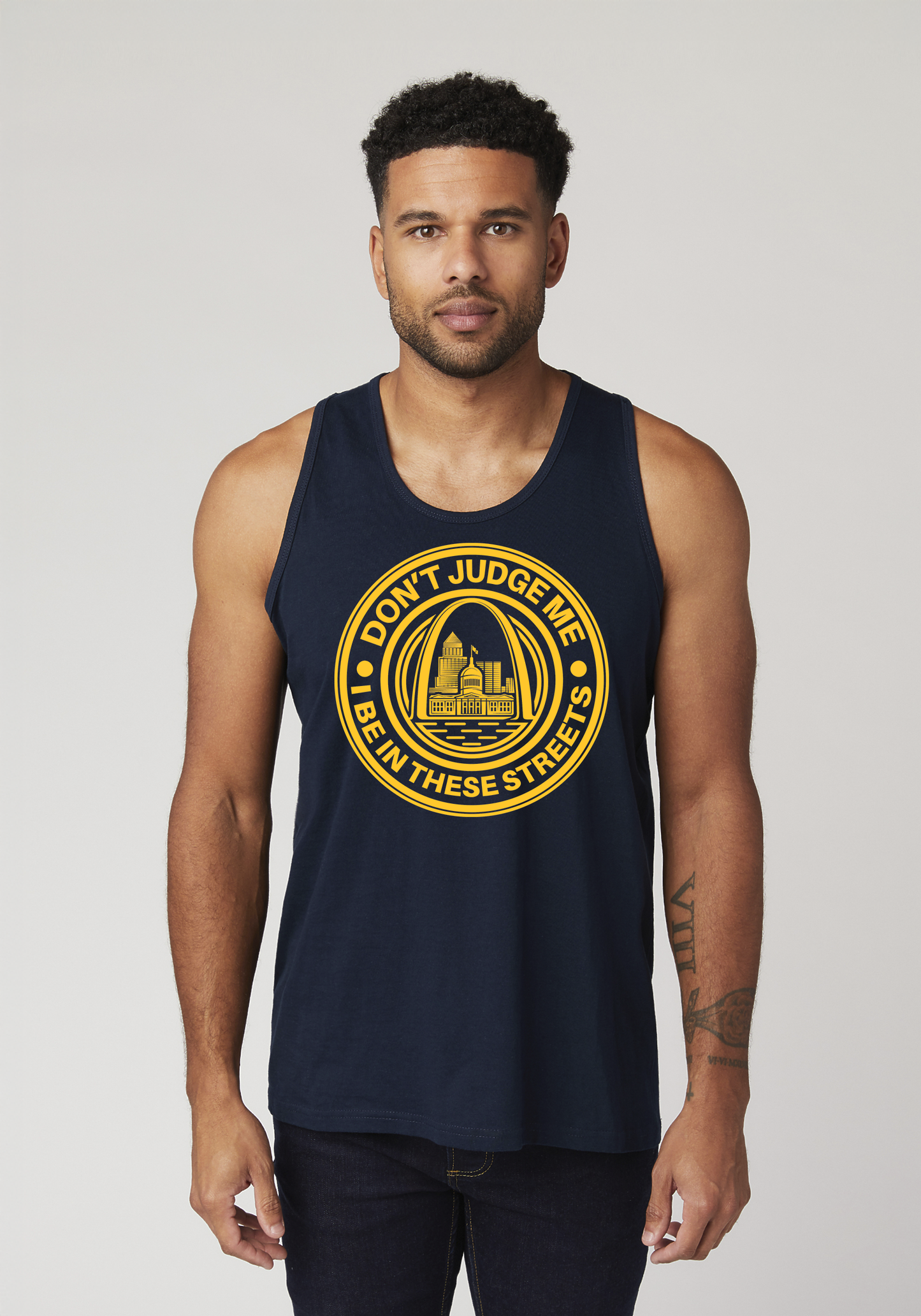 Navy Men's Tank Top - The Lou