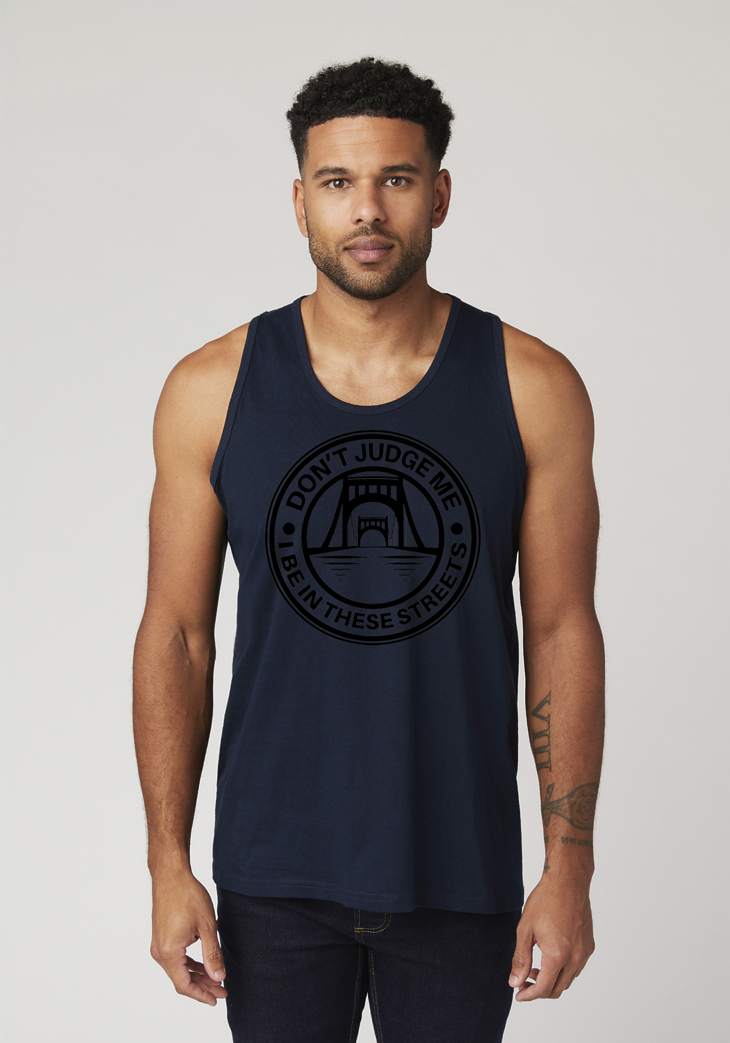 Navy Blue Men's Tank Top - The Capital