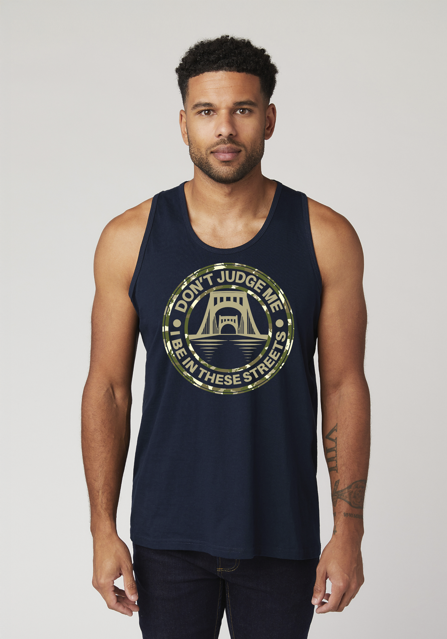 Navy Blue Men's Tank Top - The Capital
