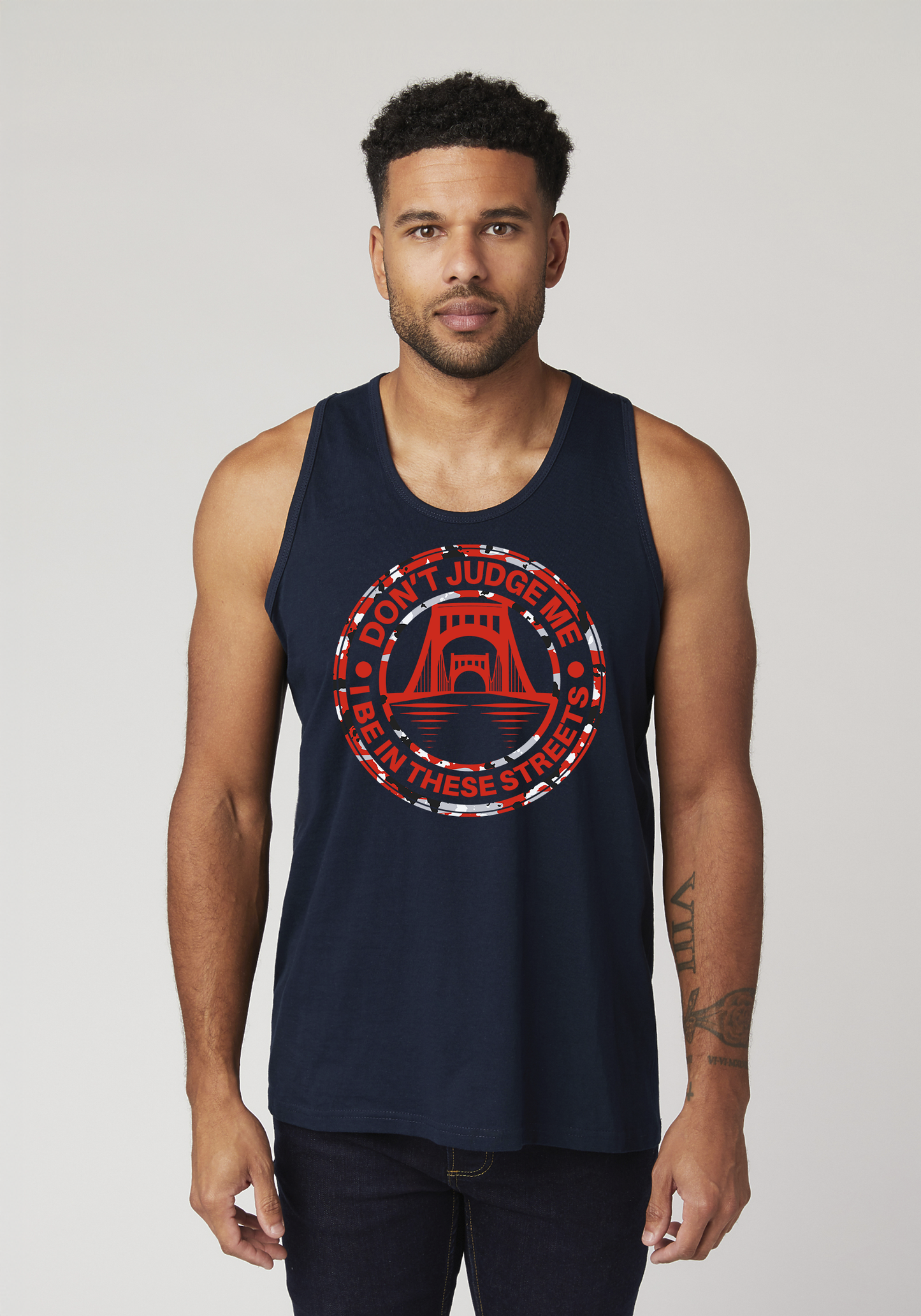 Navy Blue Men's Tank Top - The Capital