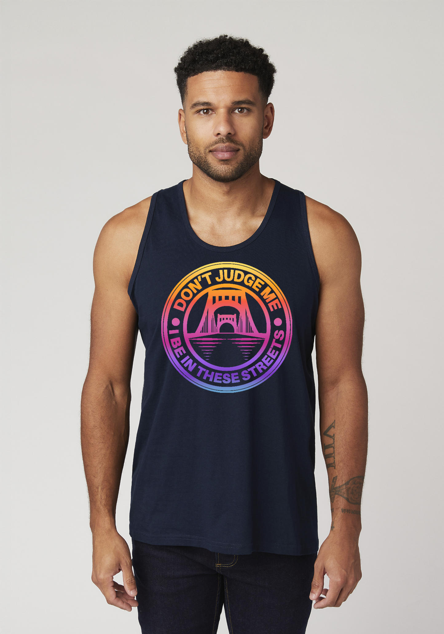 Navy Blue Men's Tank Top - The Capital