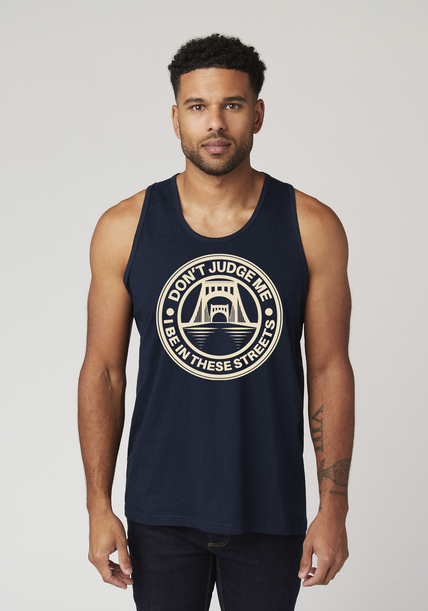 Navy Blue Men's Tank Top - The Capital