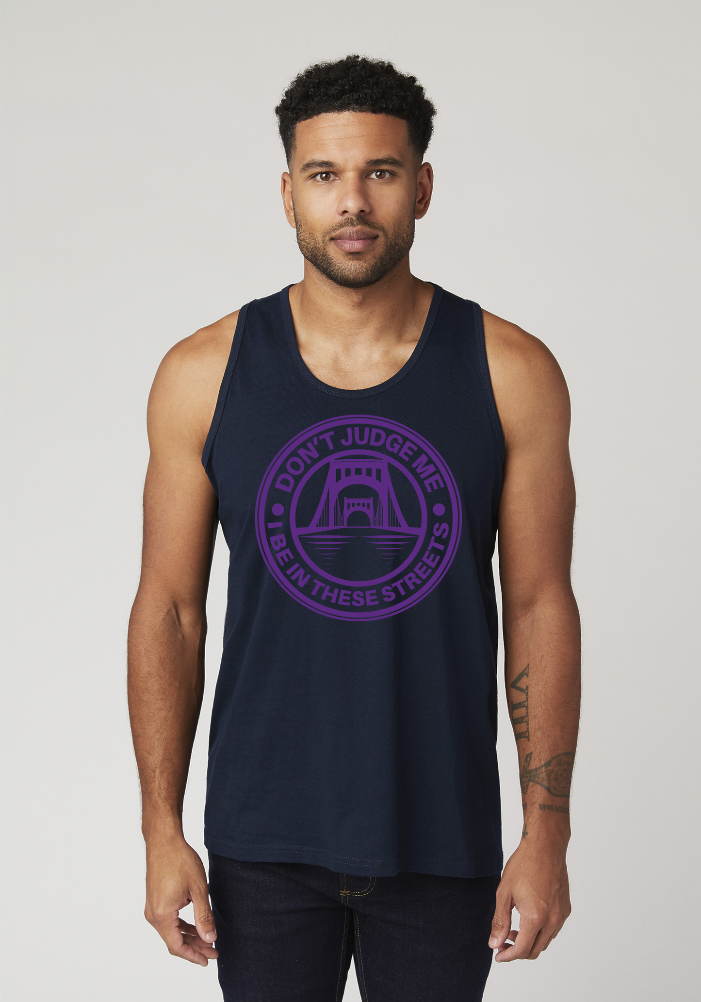 Navy Blue Men's Tank Top - The Capital