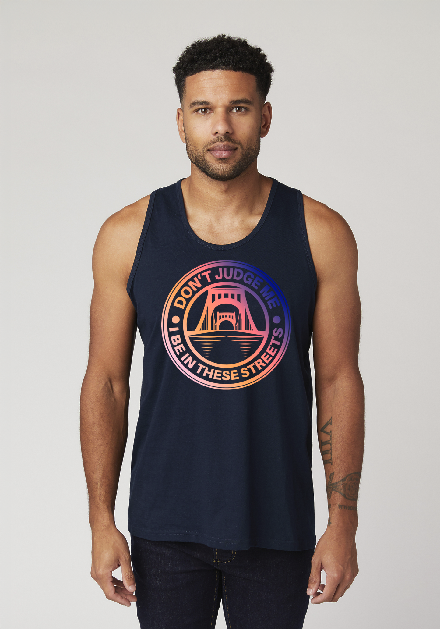 Navy Blue Men's Tank Top - The Capital