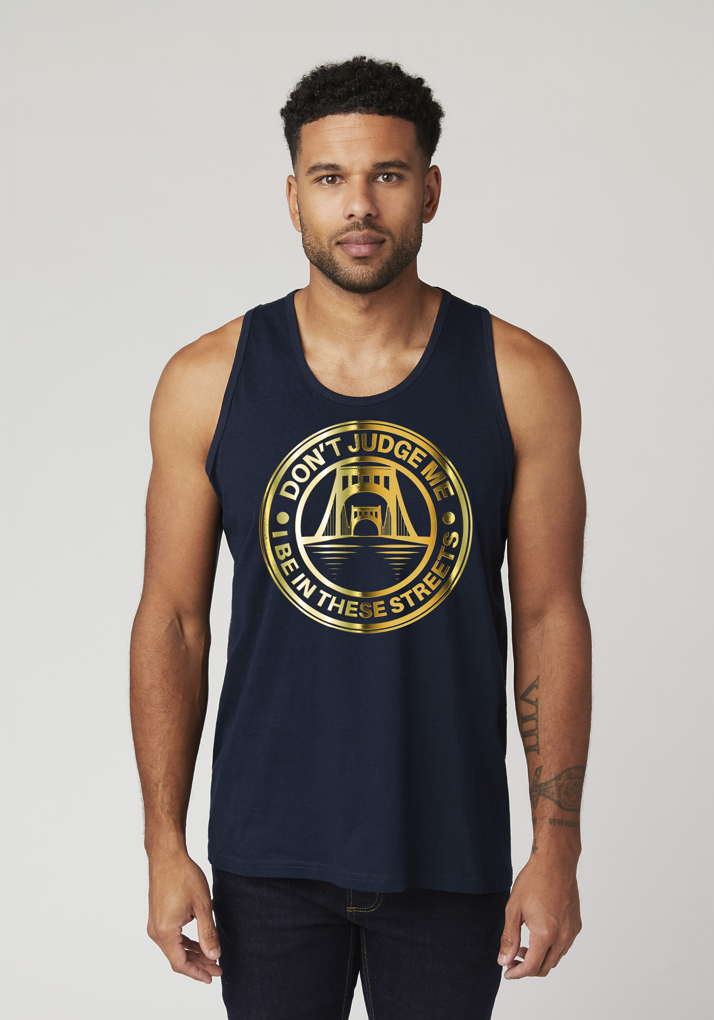 Navy Blue Men's Tank Top - The Capital