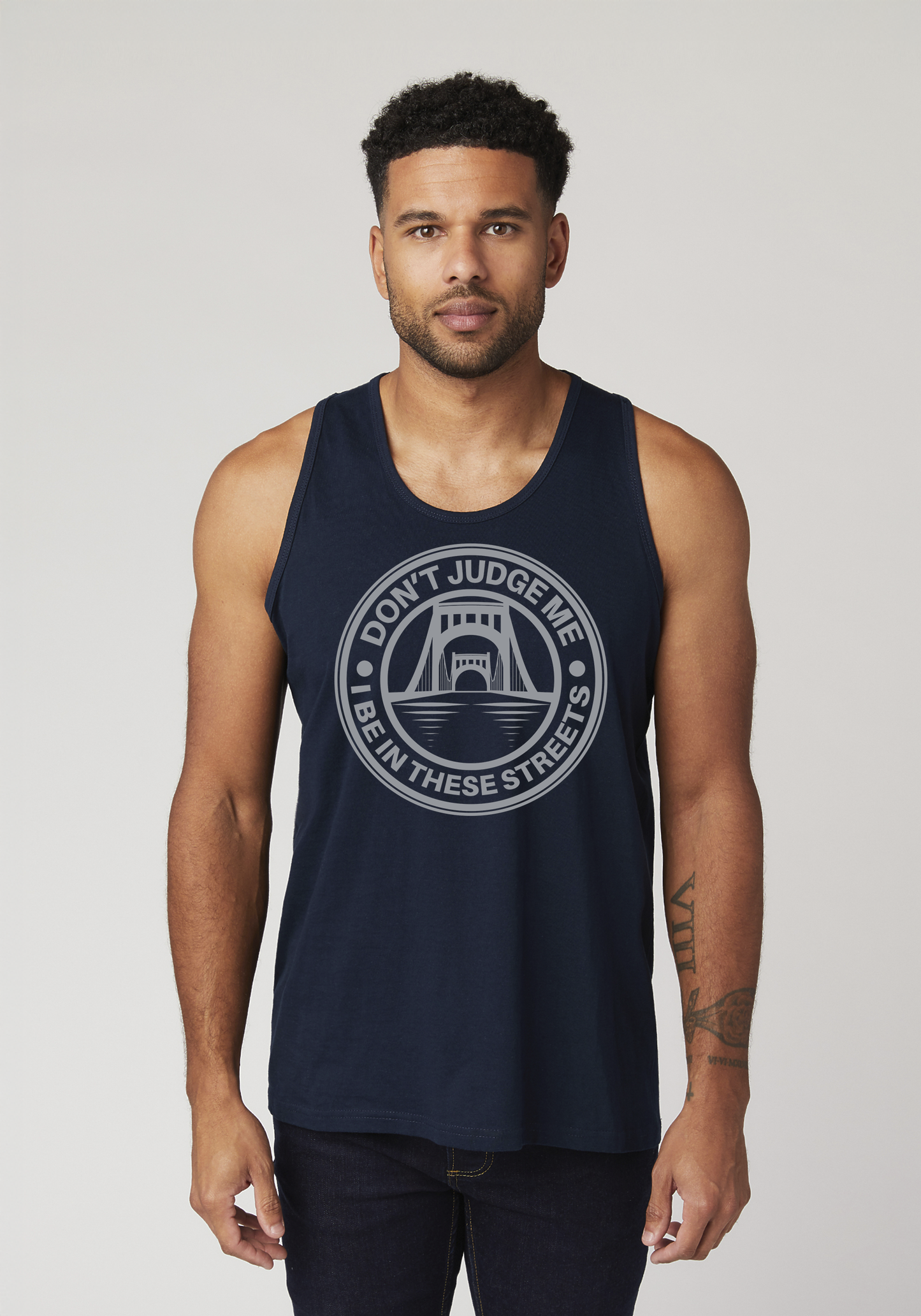 Navy Blue Men's Tank Top - The Capital
