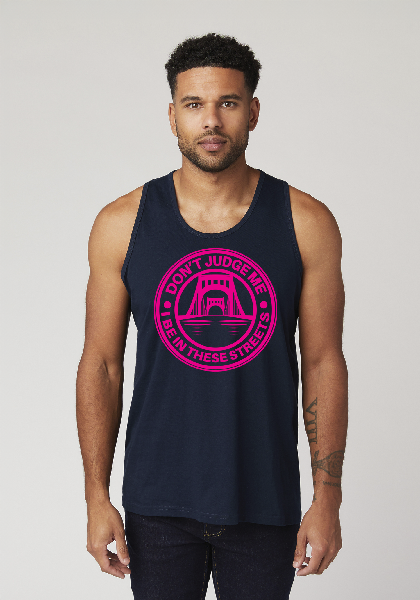 Navy Blue Men's Tank Top - The Capital