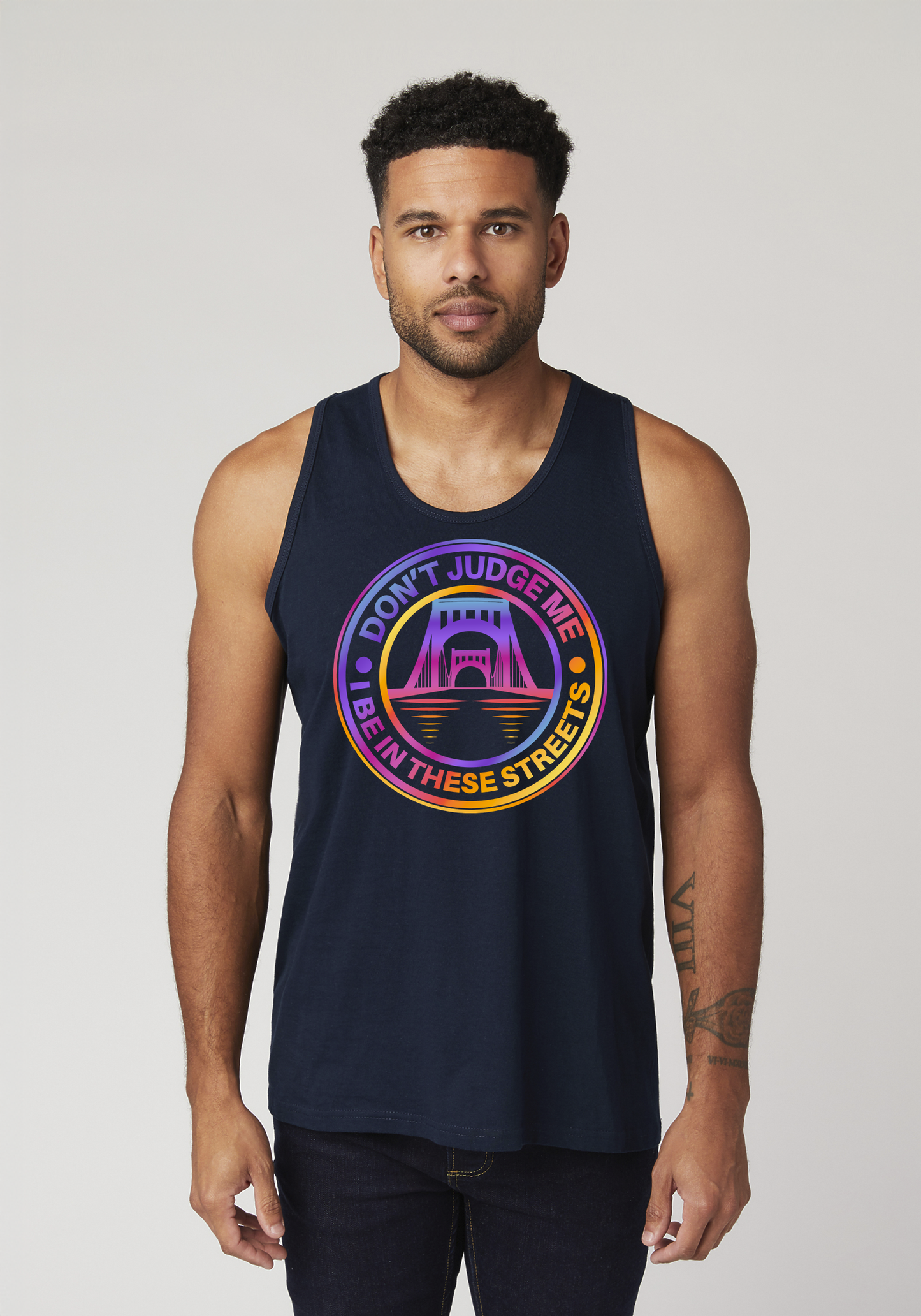 Navy Blue Men's Tank Top - The Capital