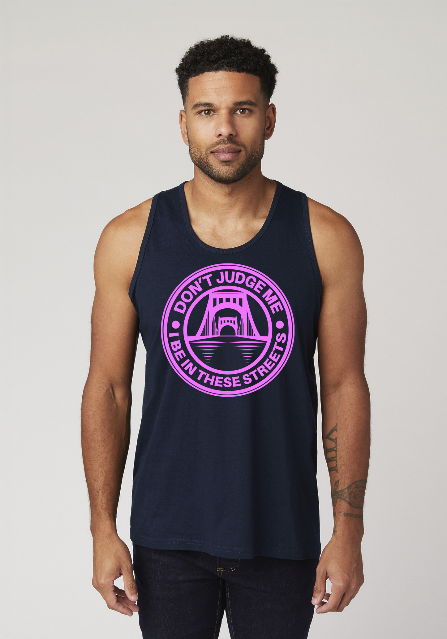 Navy Blue Men's Tank Top - The Capital