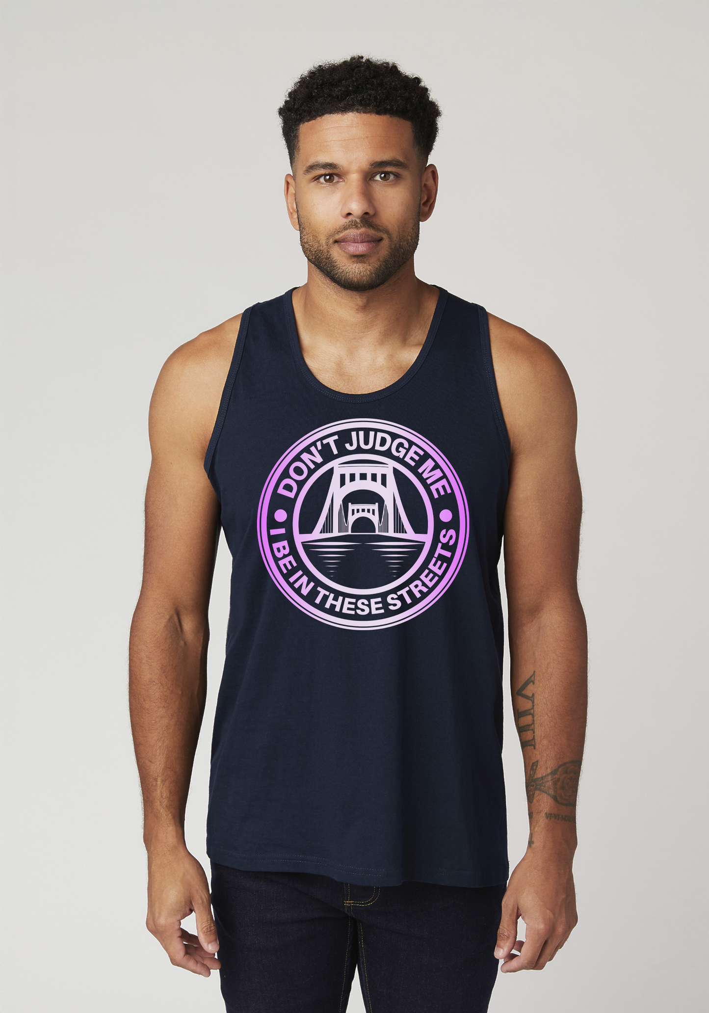 Navy Blue Men's Tank Top - The Capital