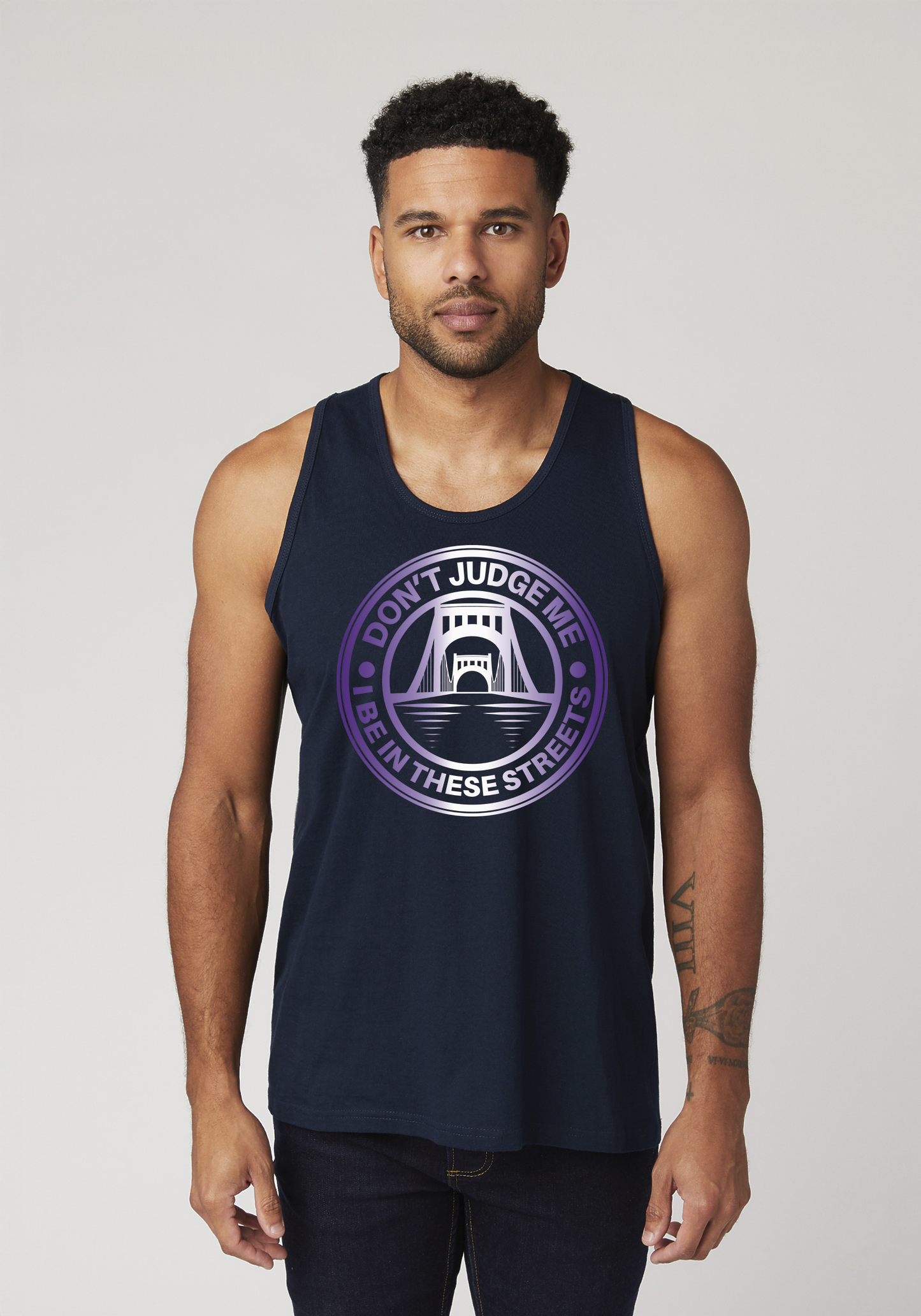 Navy Blue Men's Tank Top - The Capital