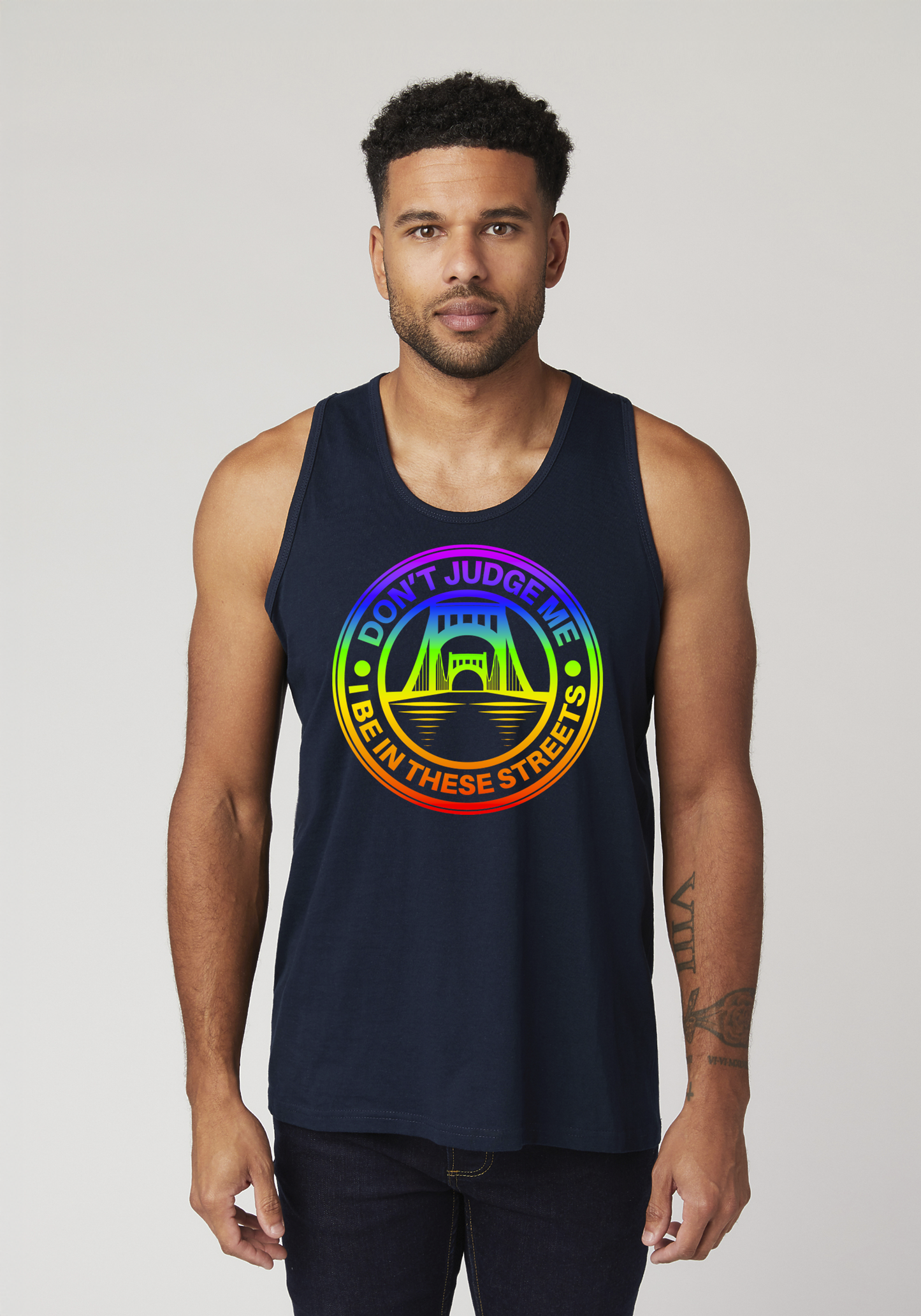 Navy Blue Men's Tank Top - The Capital