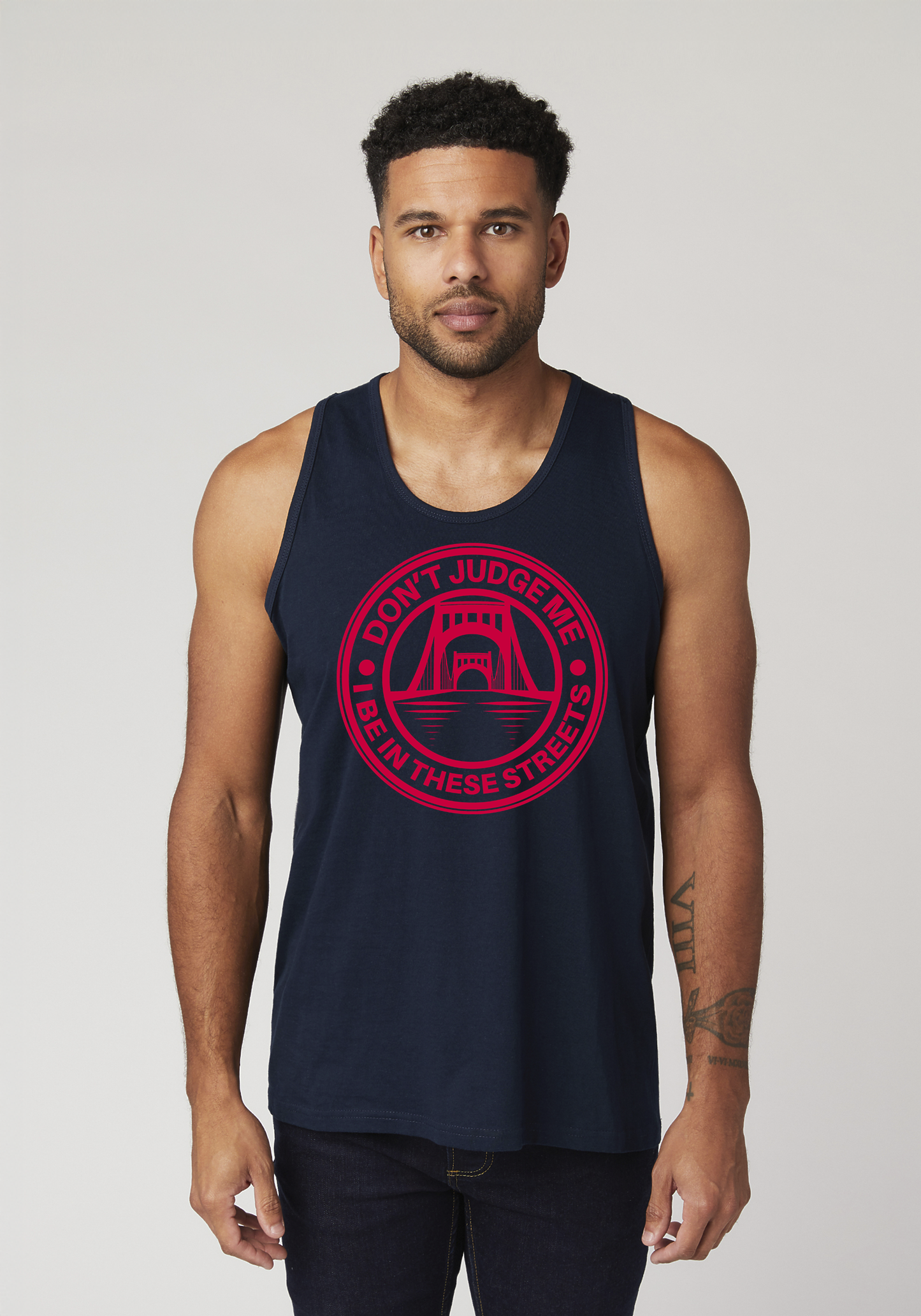 Navy Blue Men's Tank Top - The Capital