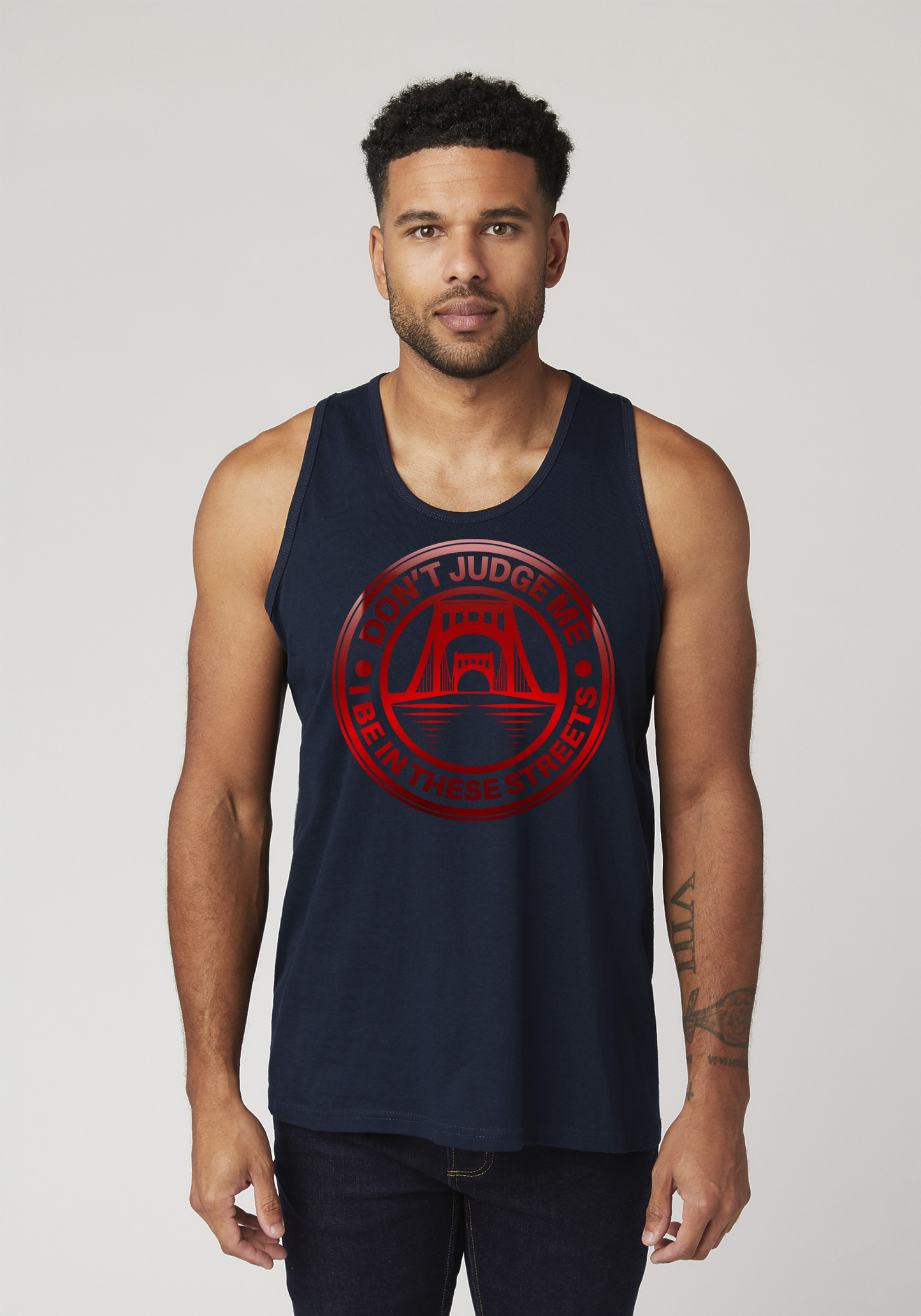 Navy Blue Men's Tank Top - The Capital