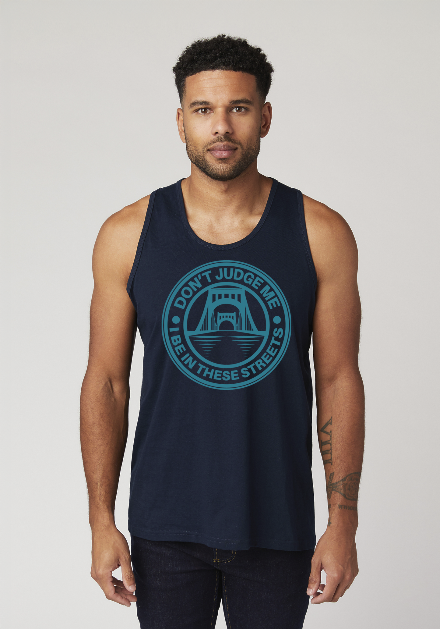 Navy Blue Men's Tank Top - The Capital