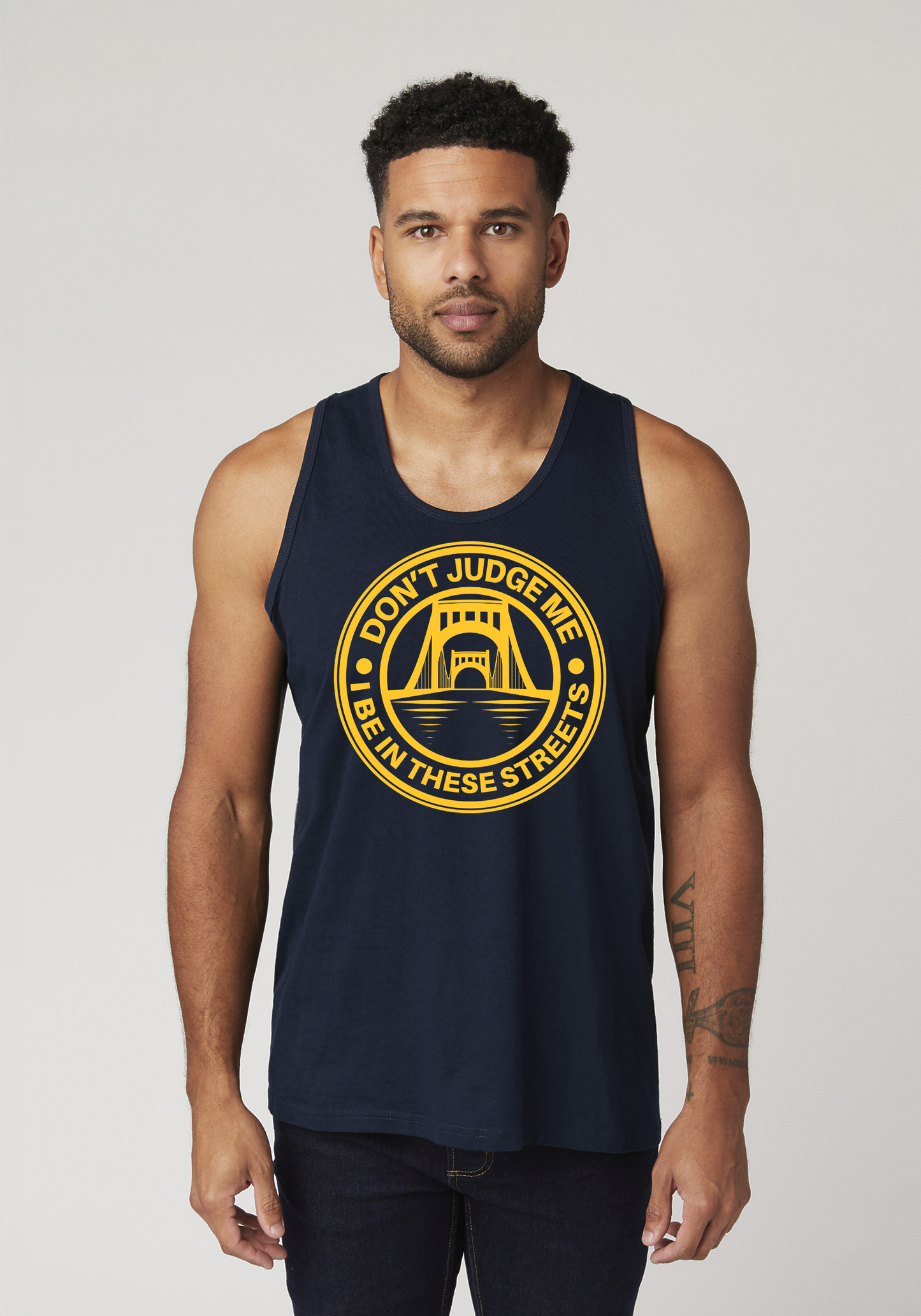 Navy Blue Men's Tank Top - The Capital