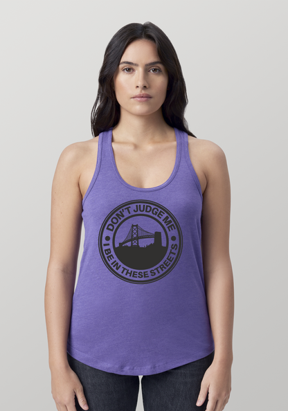 Purple Heather Women's Racerback Tank - The Town