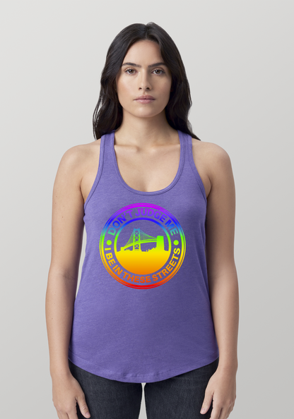 Purple Heather Women's Racerback Tank - The Town