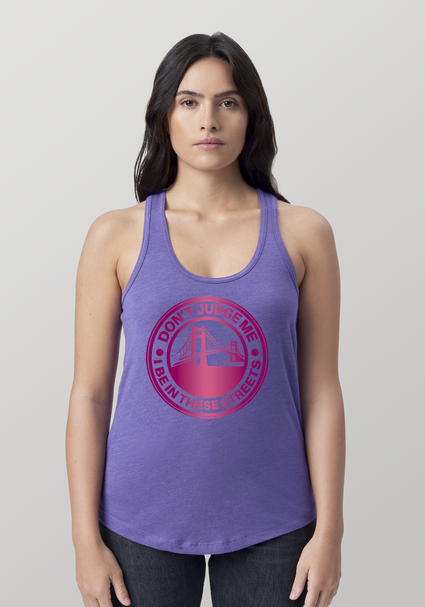 Purple Heather Women's Racerback Tank - The Bay