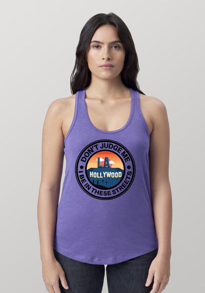 Purple Heather Women's Racerback Tank - Hollywood