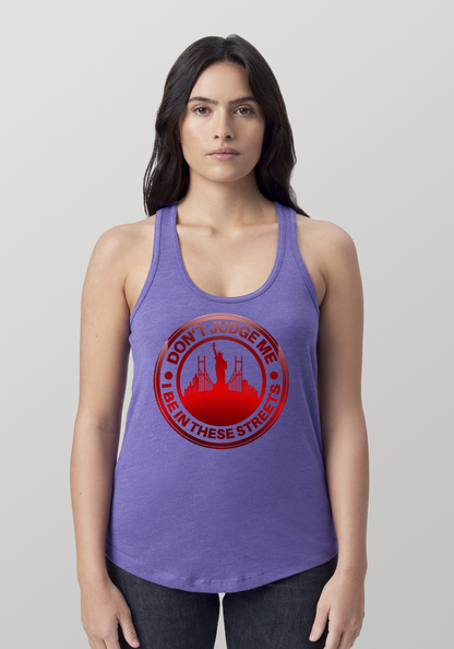 Purple Heather Women's Racerback Tank - The City