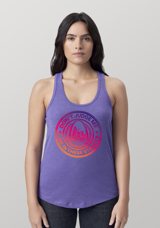 Purple Heather Women's Racerback Tank - The Lou