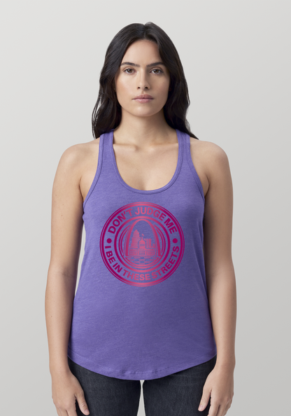 Purple Heather Women's Racerback Tank - The Lou