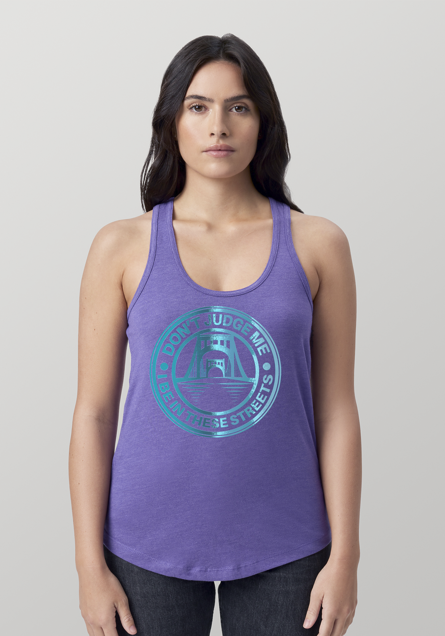 Purple Heather Women's Racerback Tank - The Capital