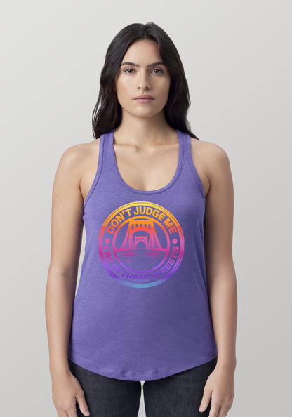 Purple Heather Women's Racerback Tank - The Capital