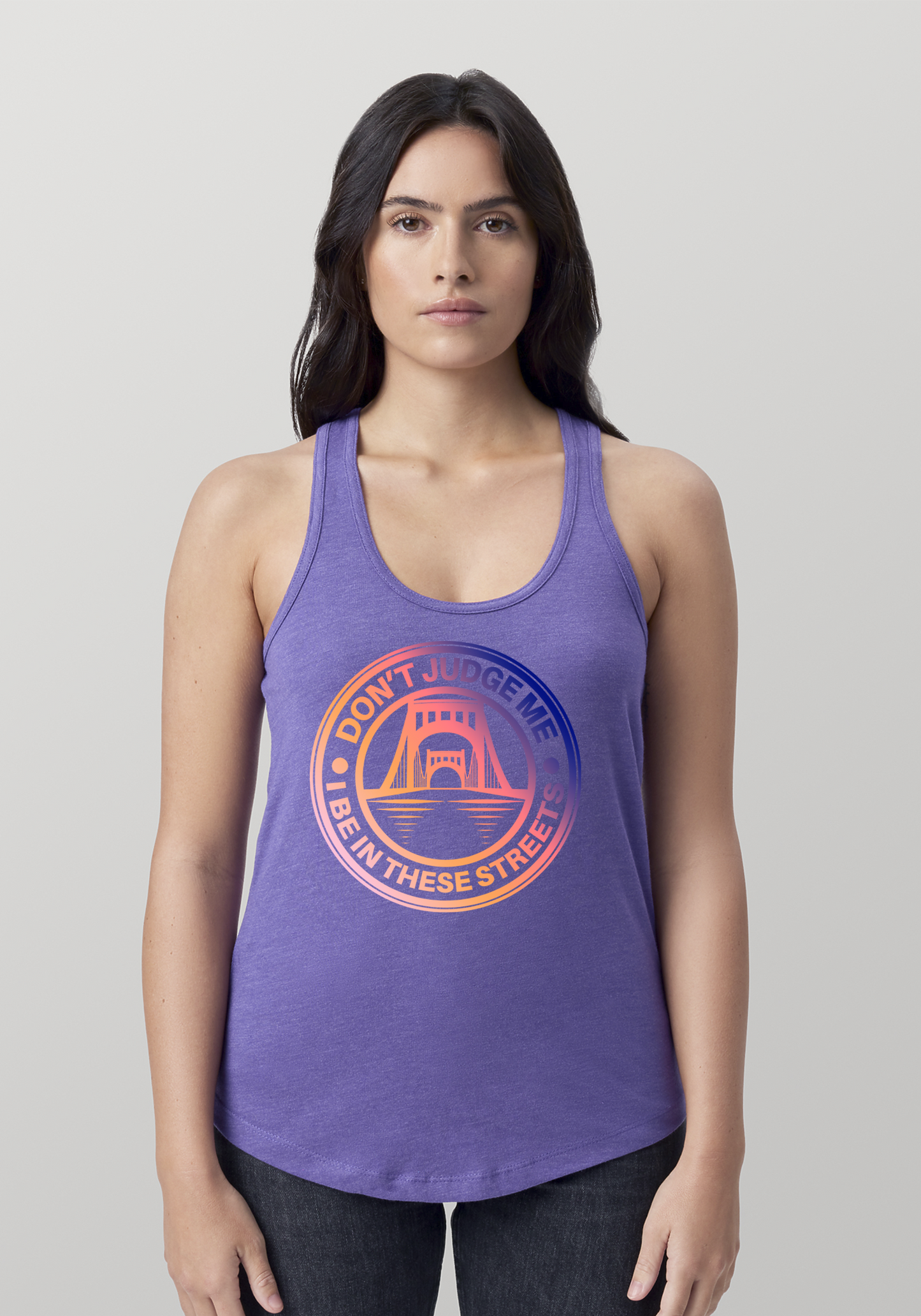 Purple Heather Women's Racerback Tank - The Capital
