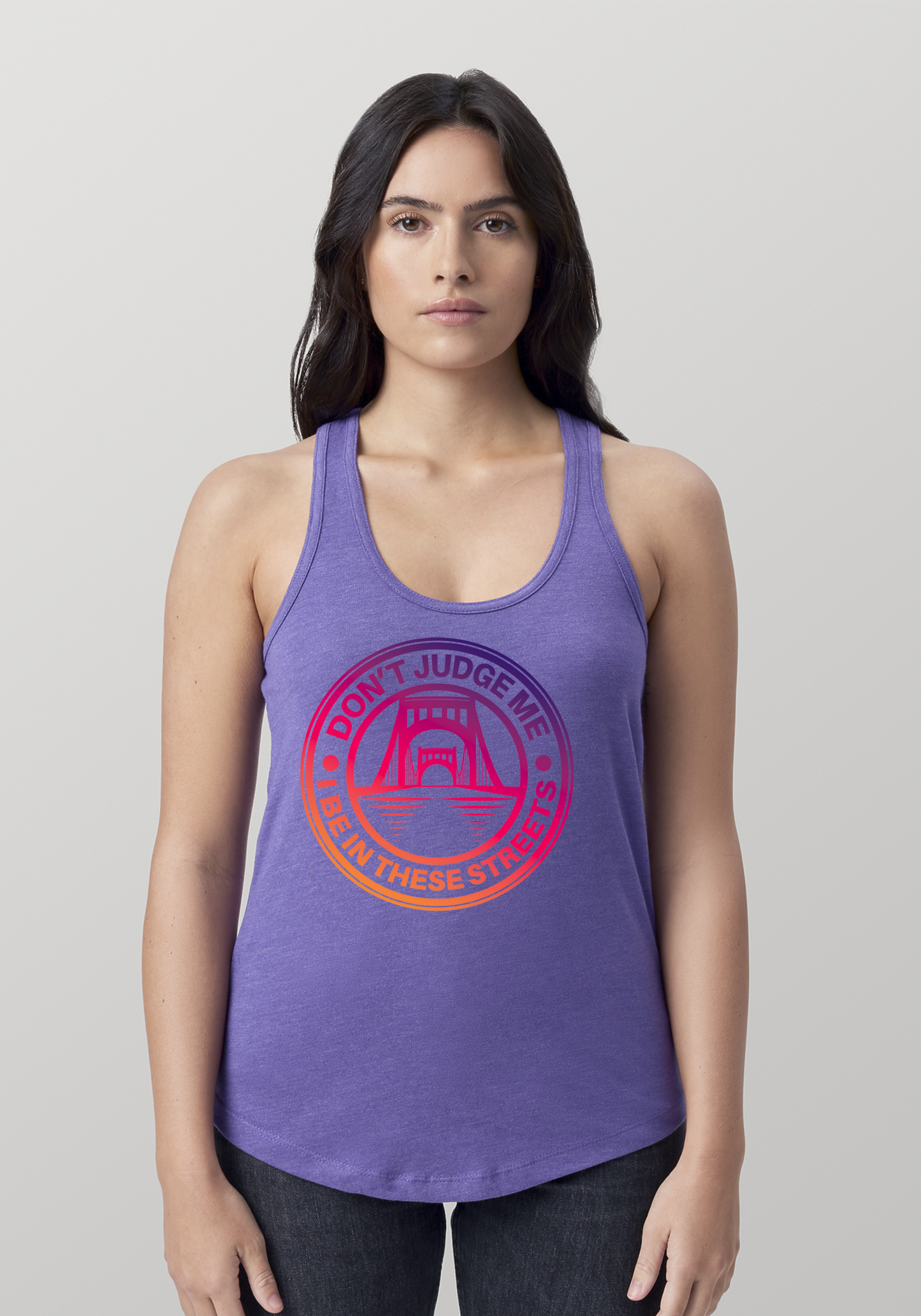 Purple Heather Women's Racerback Tank - The Capital