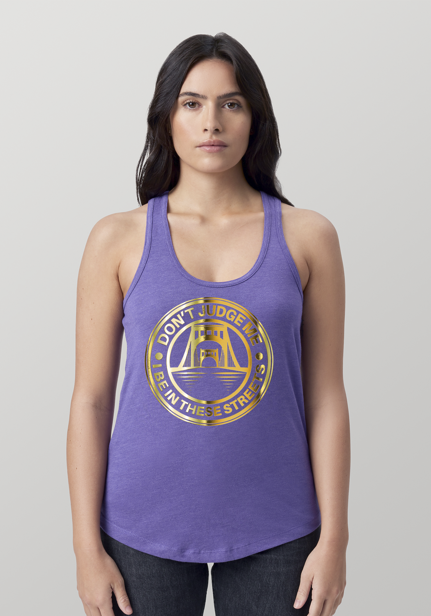 Purple Heather Women's Racerback Tank - The Capital