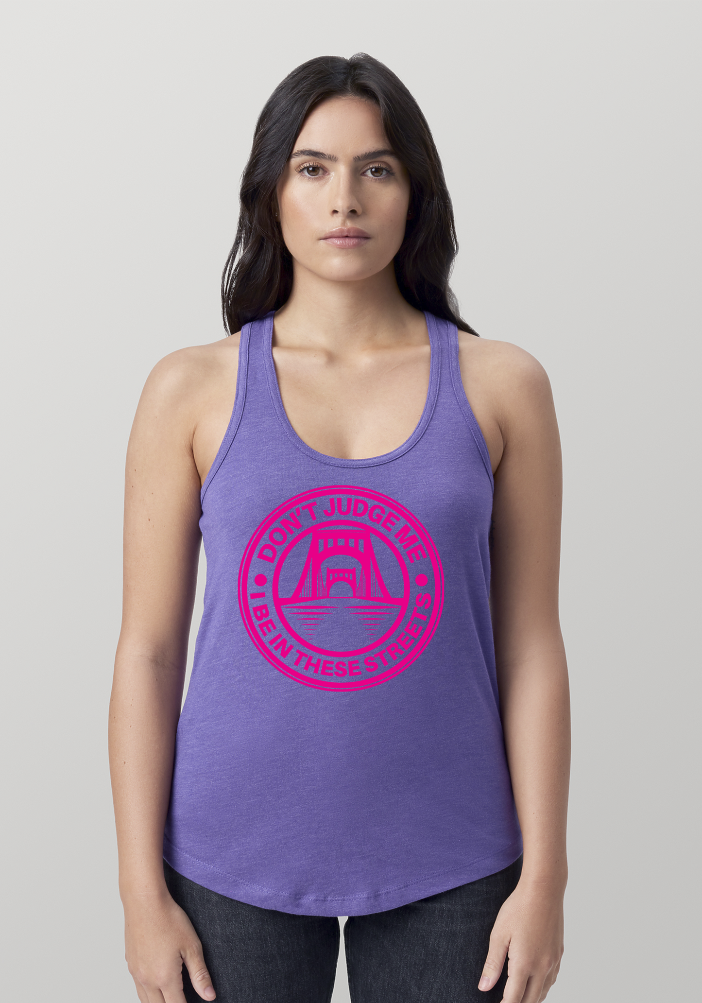 Purple Heather Women's Racerback Tank - The Capital