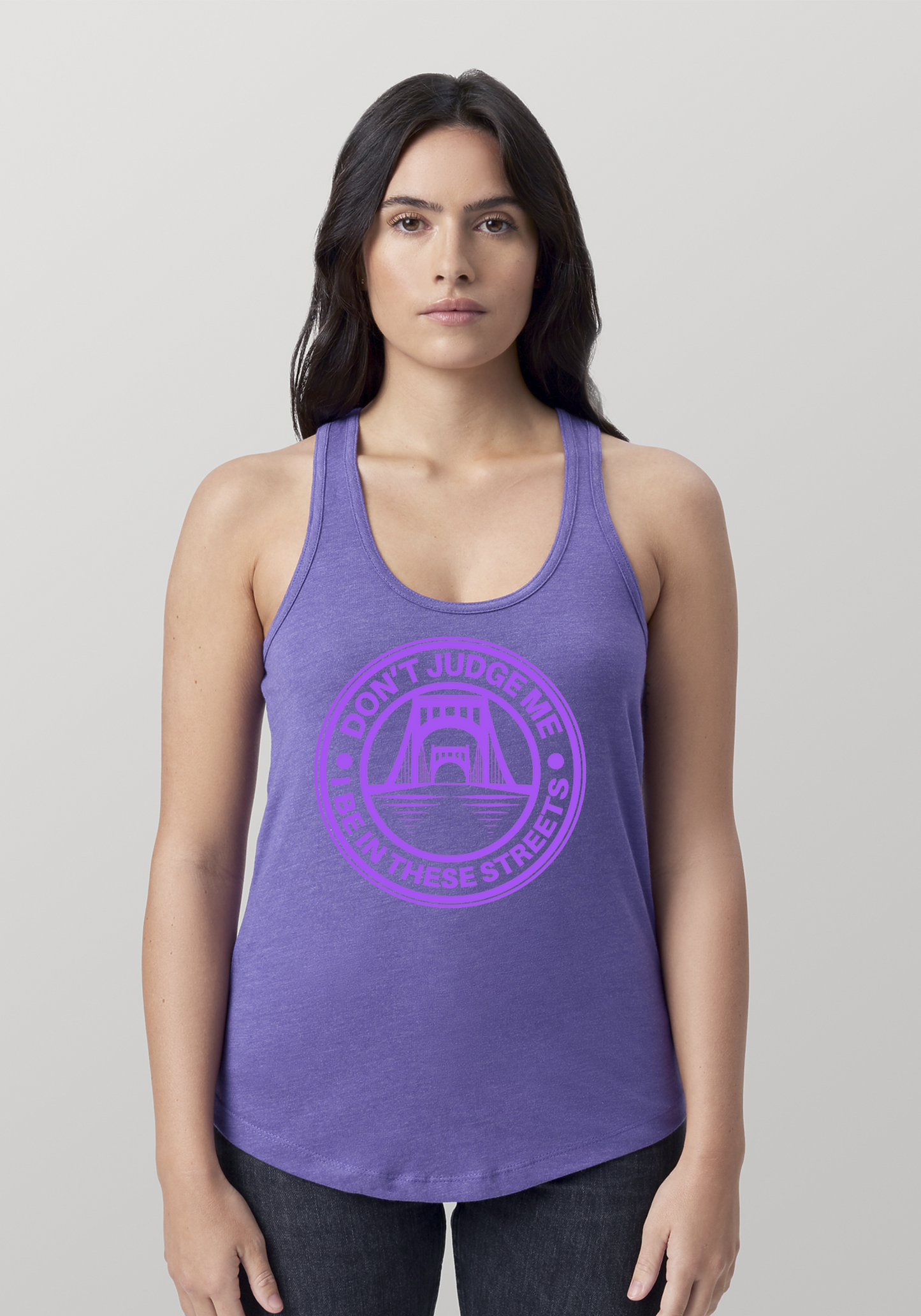 Purple Heather Women's Racerback Tank - The Capital