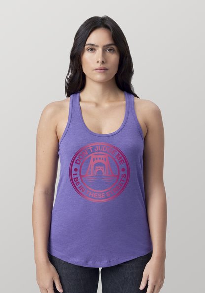 Purple Heather Women's Racerback Tank - The Capital