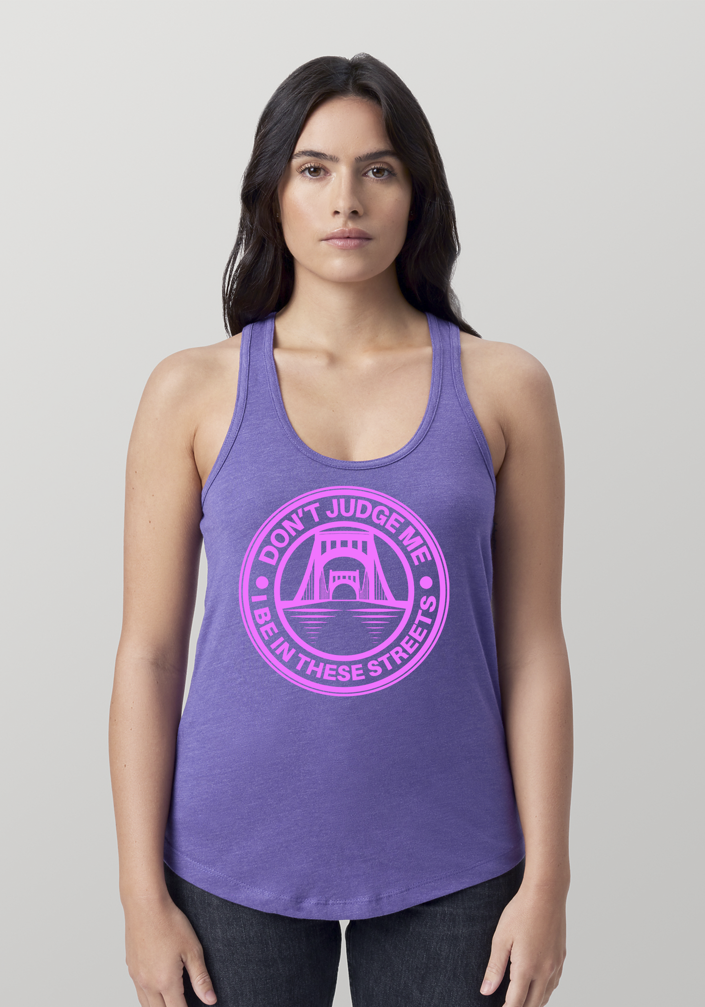 Purple Heather Women's Racerback Tank - The Capital