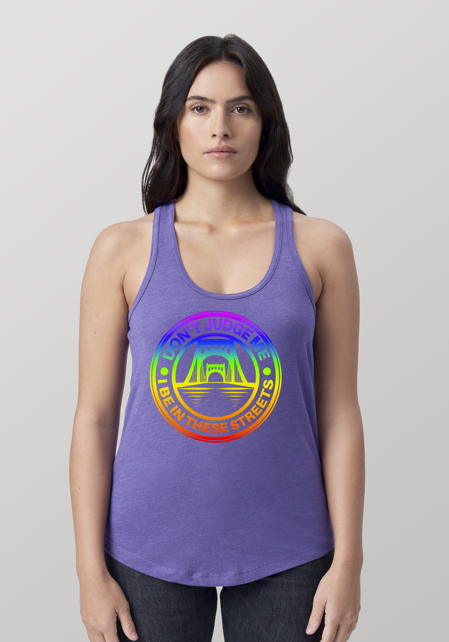 Purple Heather Women's Racerback Tank - The Capital