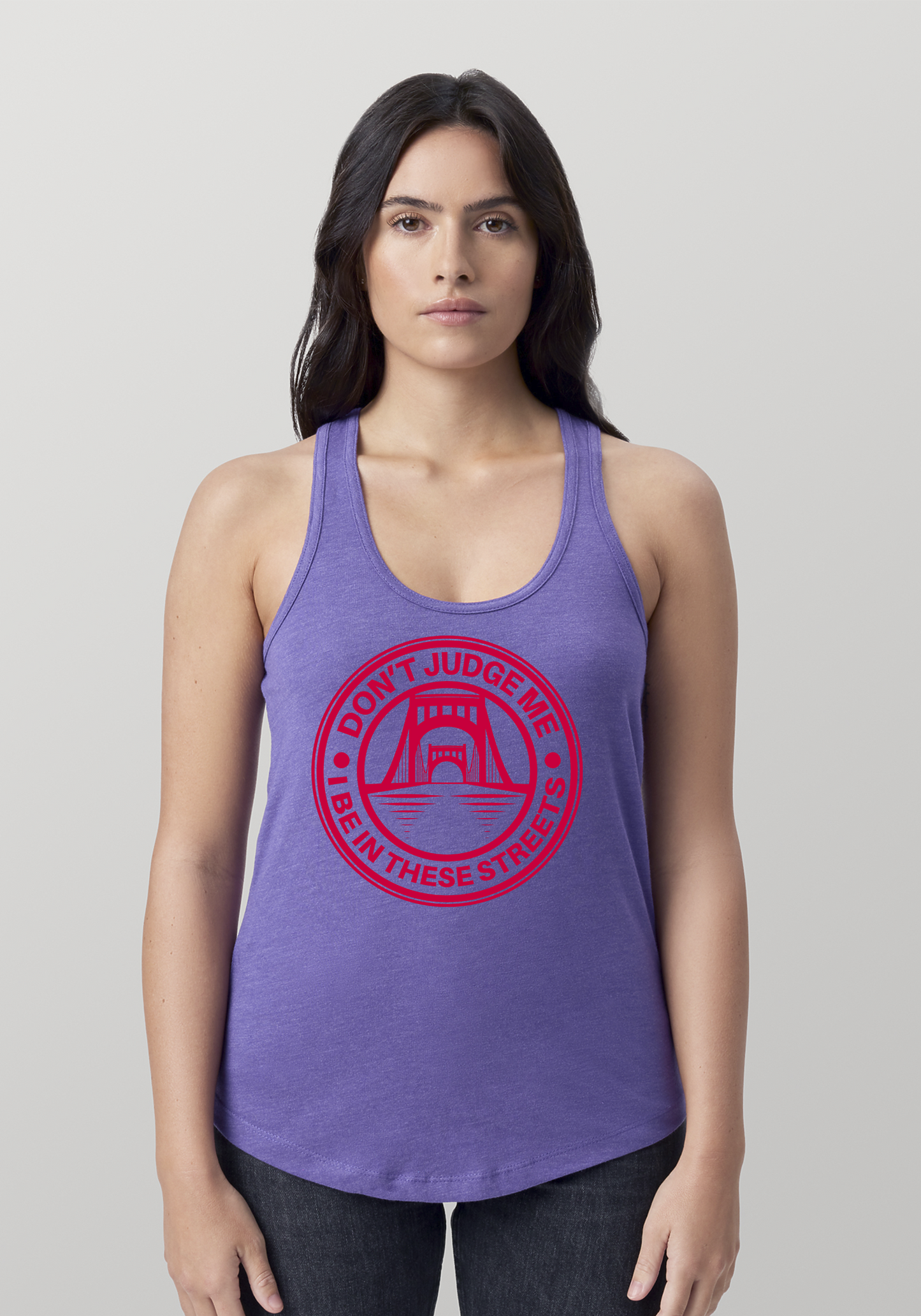Purple Heather Women's Racerback Tank - The Capital