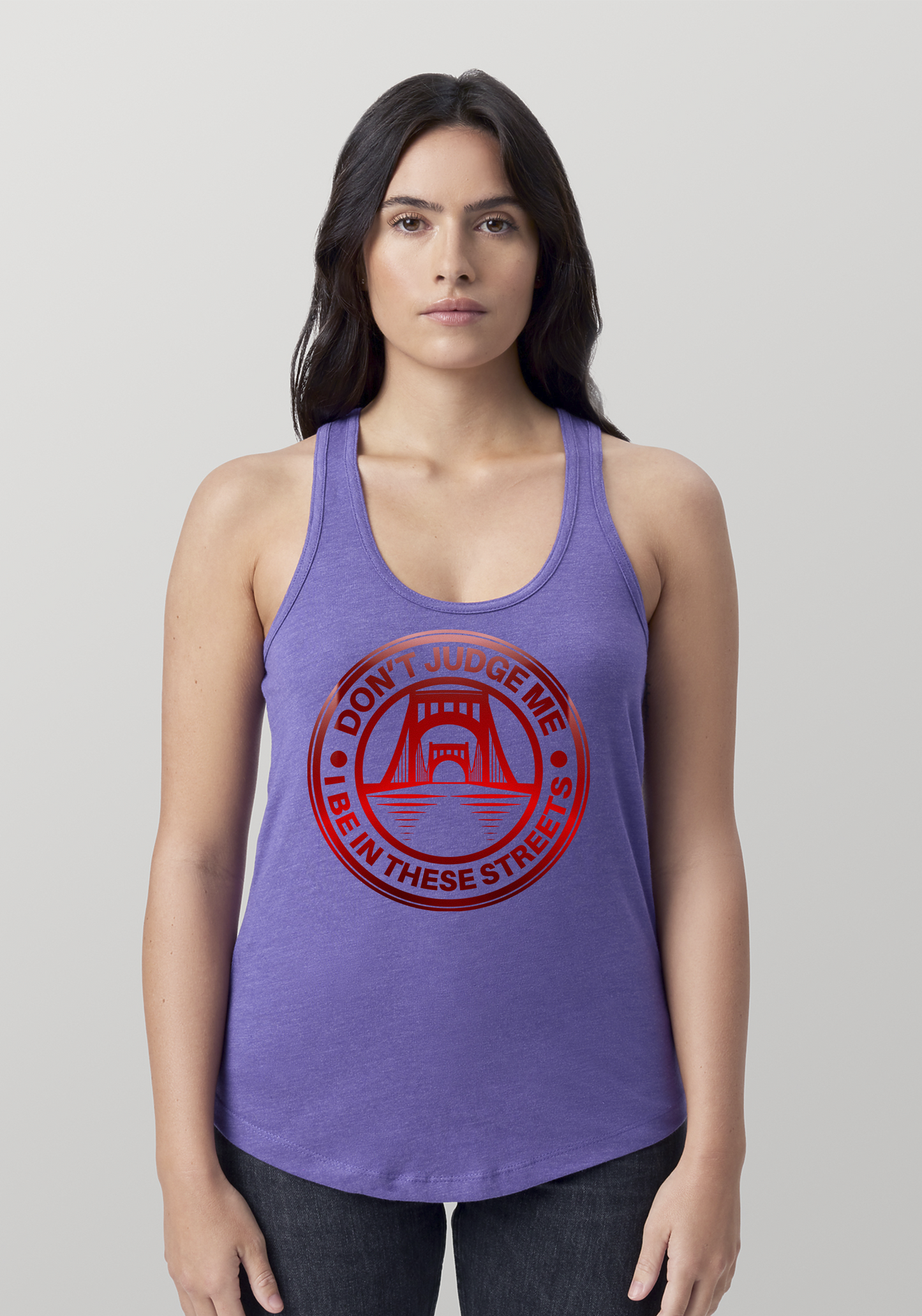 Purple Heather Women's Racerback Tank - The Capital