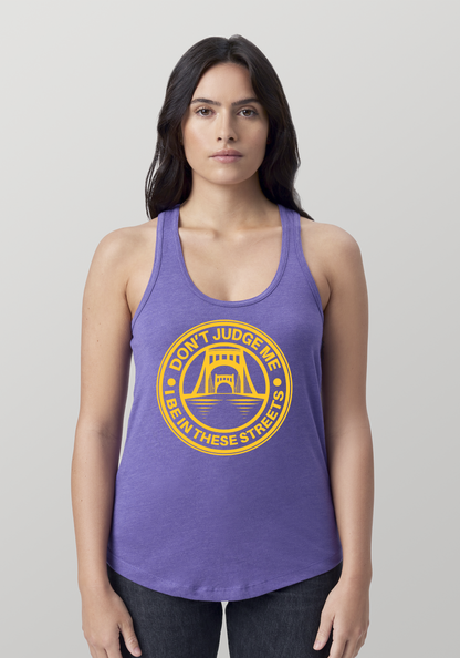 Purple Heather Women's Racerback Tank - The Capital