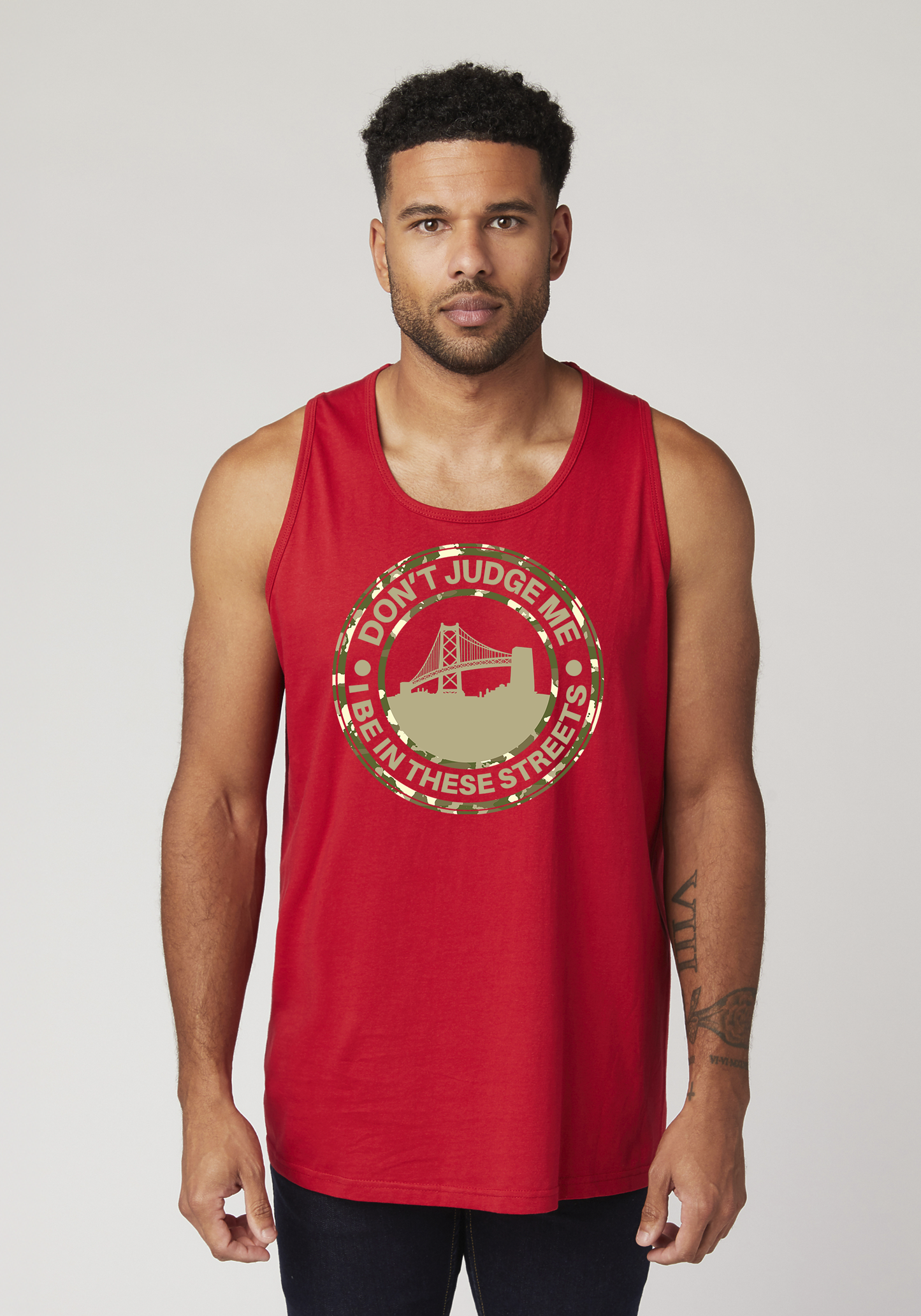 Red Men's Tank Top - The Town