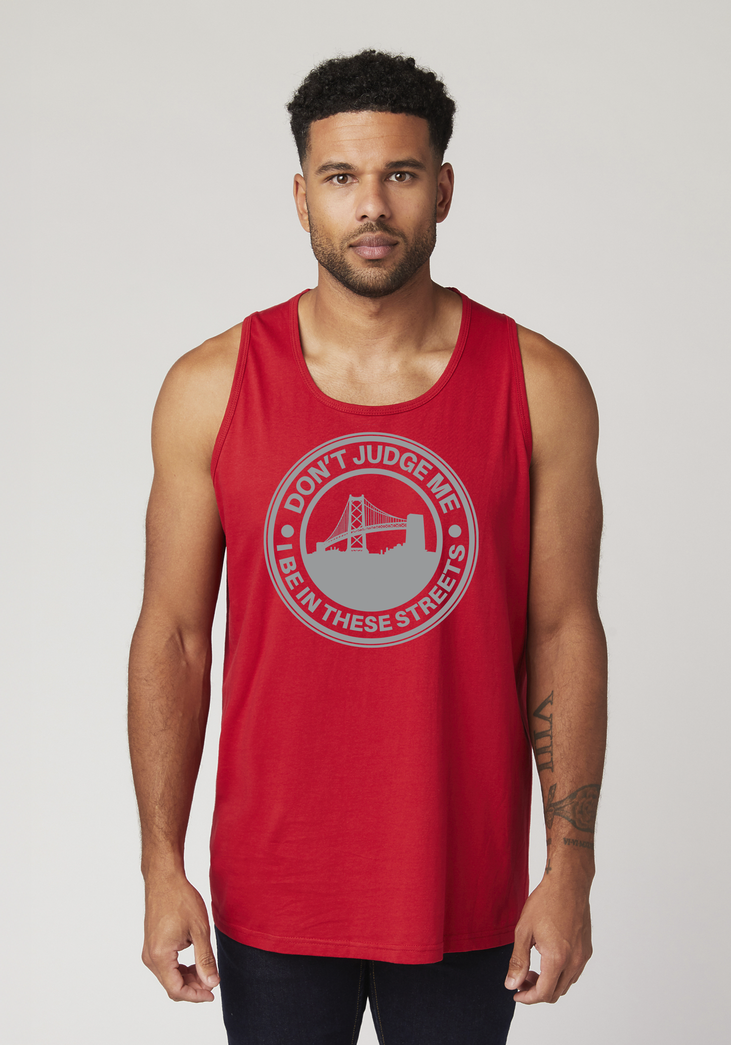 Red Men's Tank Top - The Town