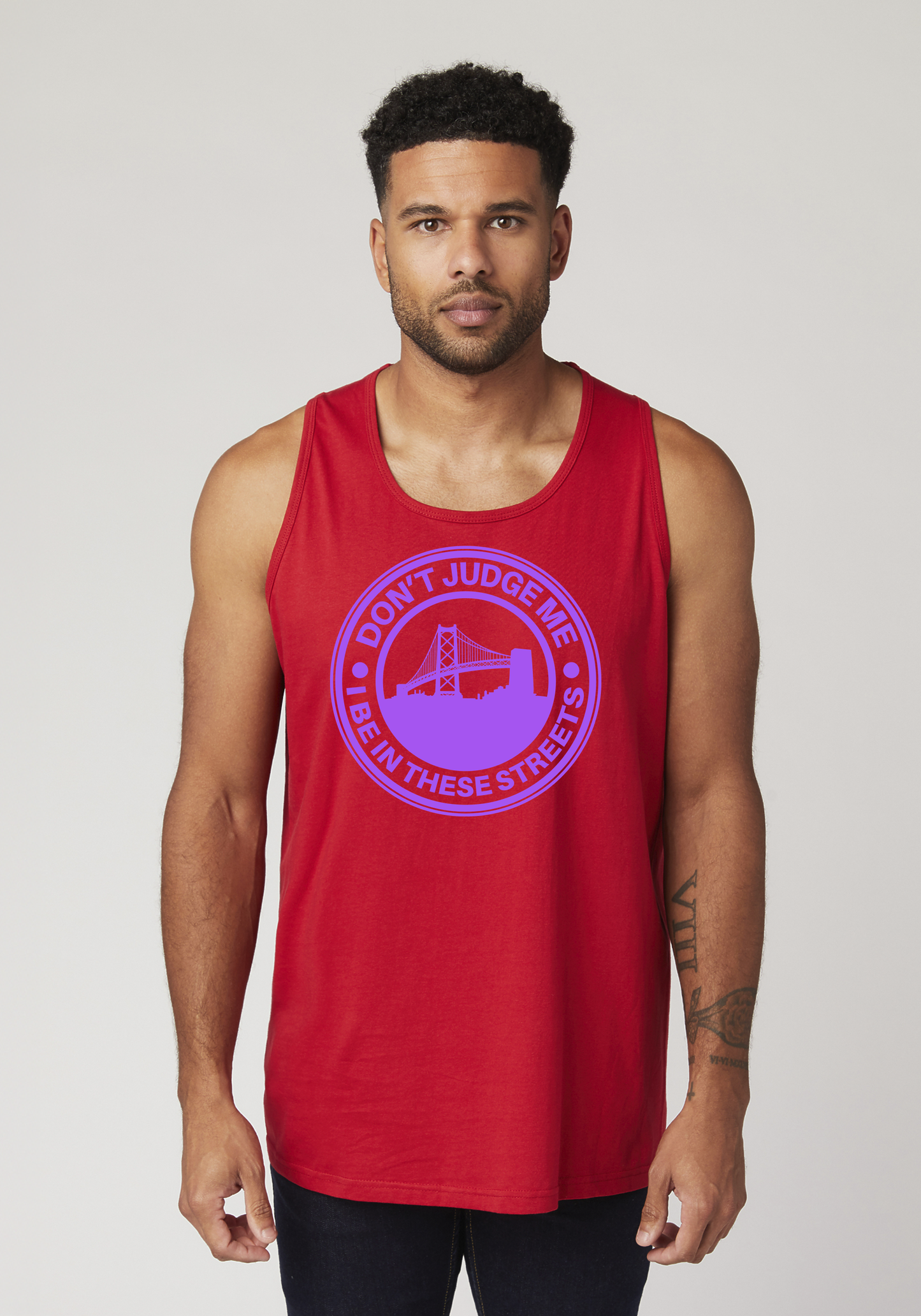 Red Men's Tank Top - The Town