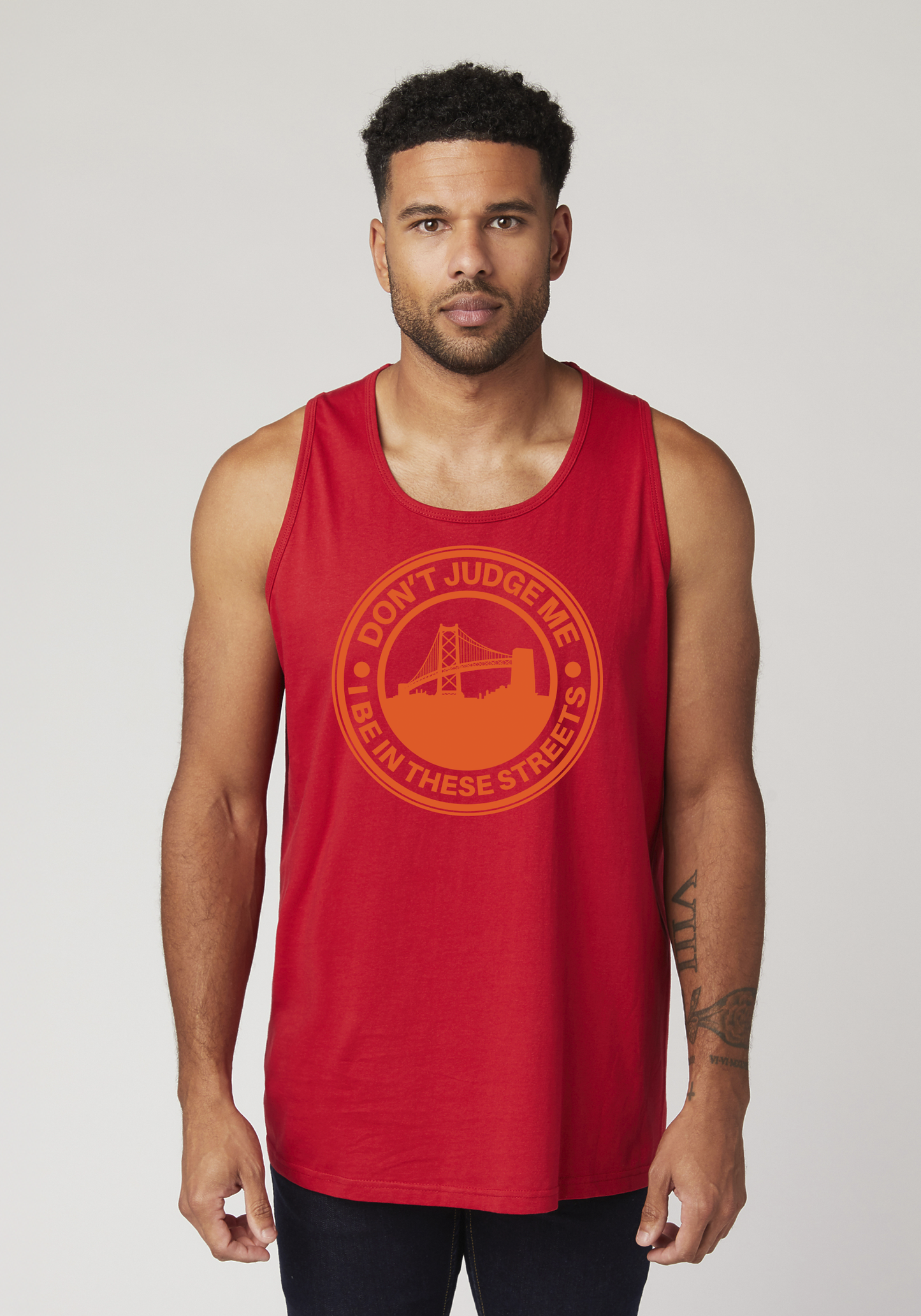 Red Men's Tank Top - The Town