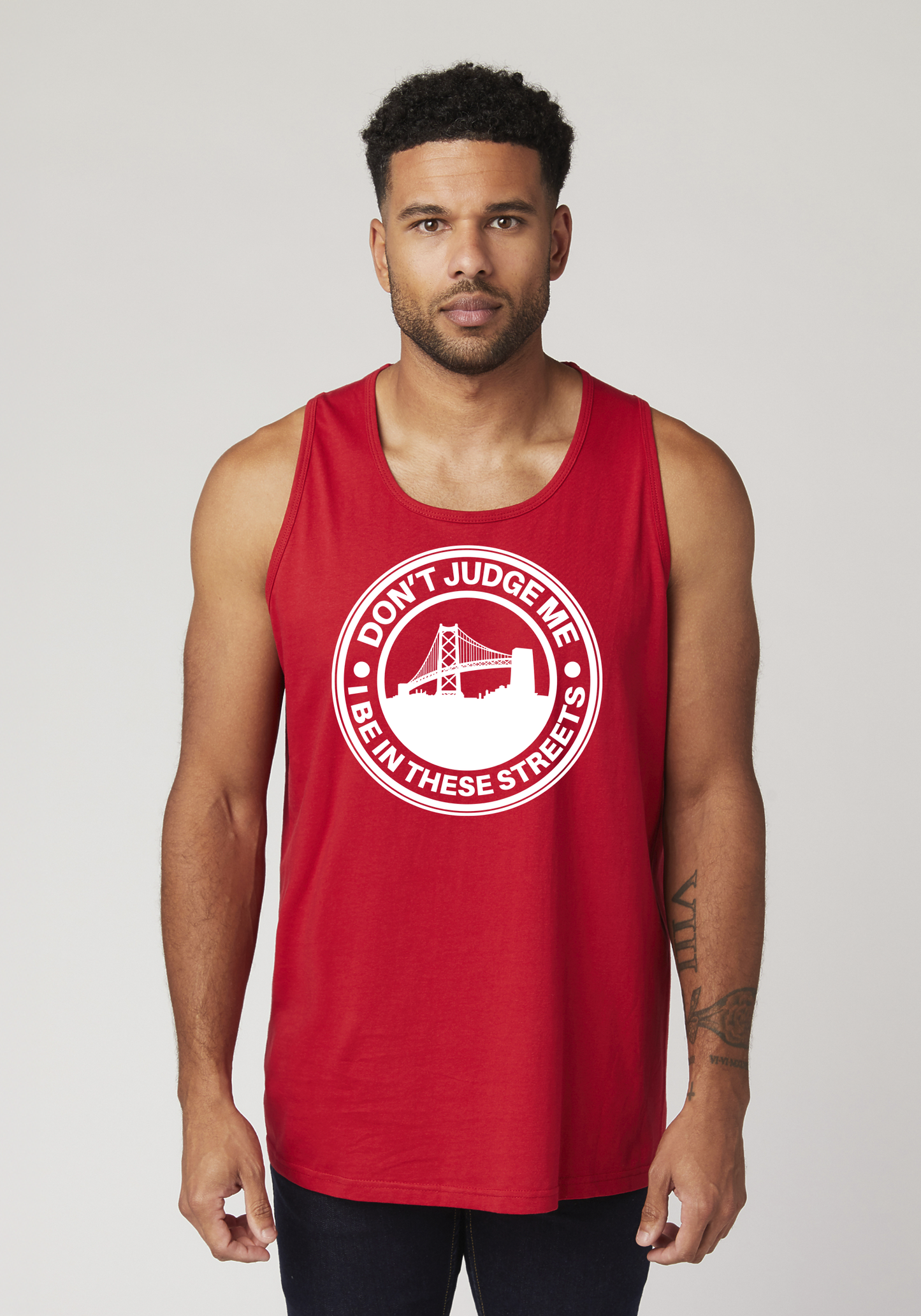Red Men's Tank Top - The Town